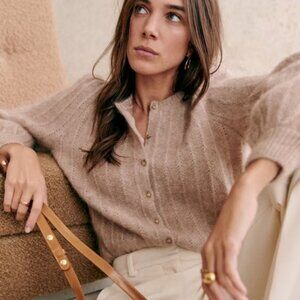 Sezane Amance Cardigan - Light Beige XXS Brand New